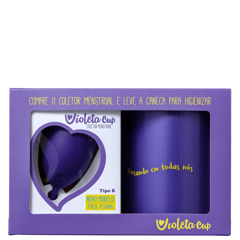 Kit Violeta Cup Tipo B Violeta (2 Produtos)