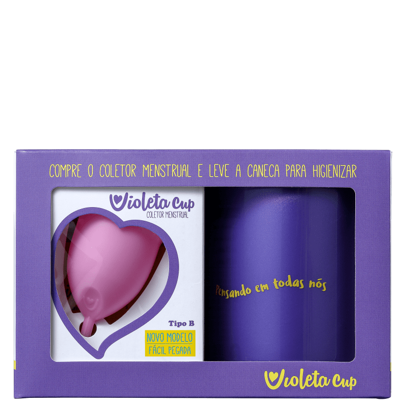 Kit Violeta Cup Tipo B Rosa (2 Produtos)