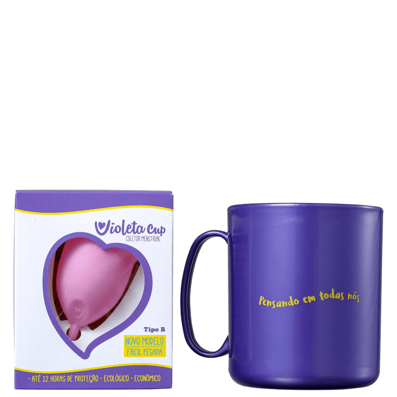 Kit Violeta Cup Tipo B Rosa (2 Produtos)