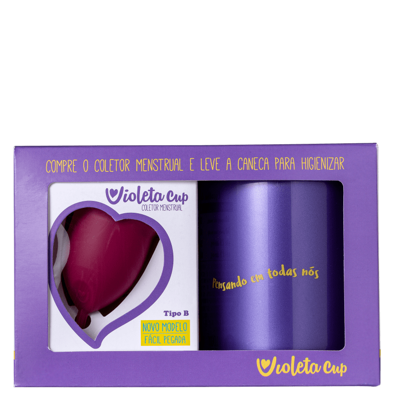 Kit Violeta Cup Tipo B Vermelha (2 Produtos)