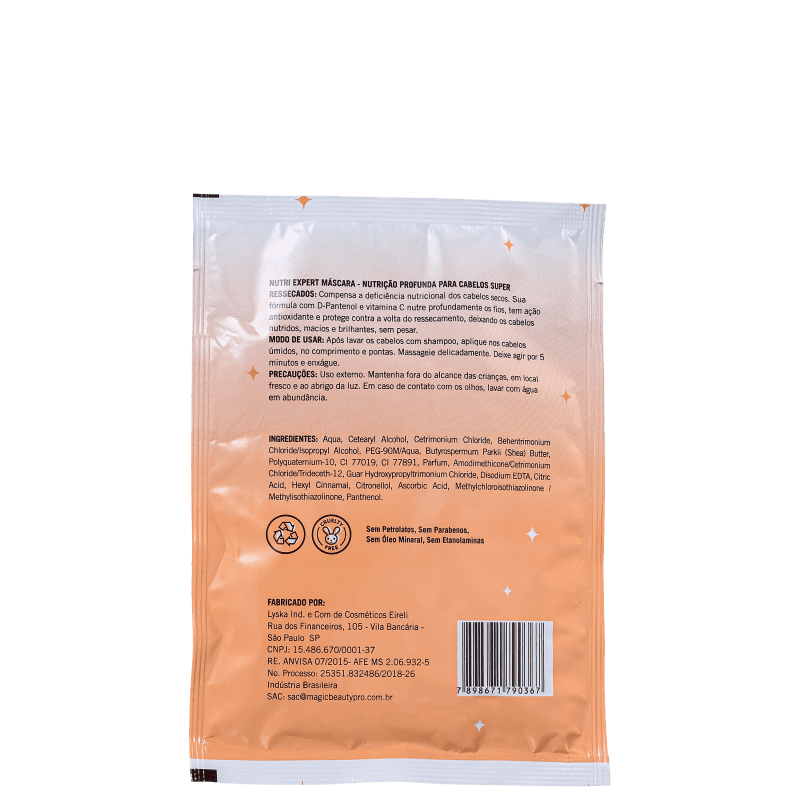 Magic Beauty Nutri Expert - Máscara Capilar Sachê 30g