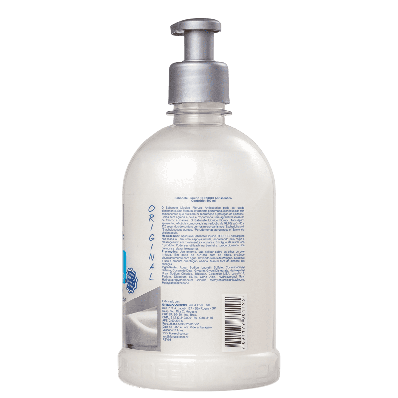 Fiorucci Antisséptico - Sabonete Líquido 500ml