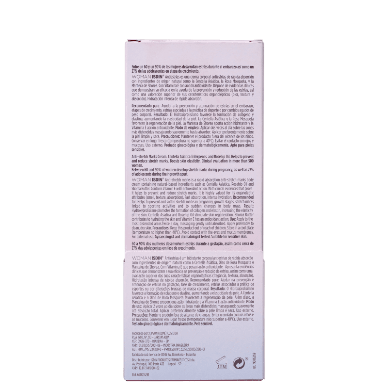 ISDIN Woman Velastisa - Creme para Estrias 250ml