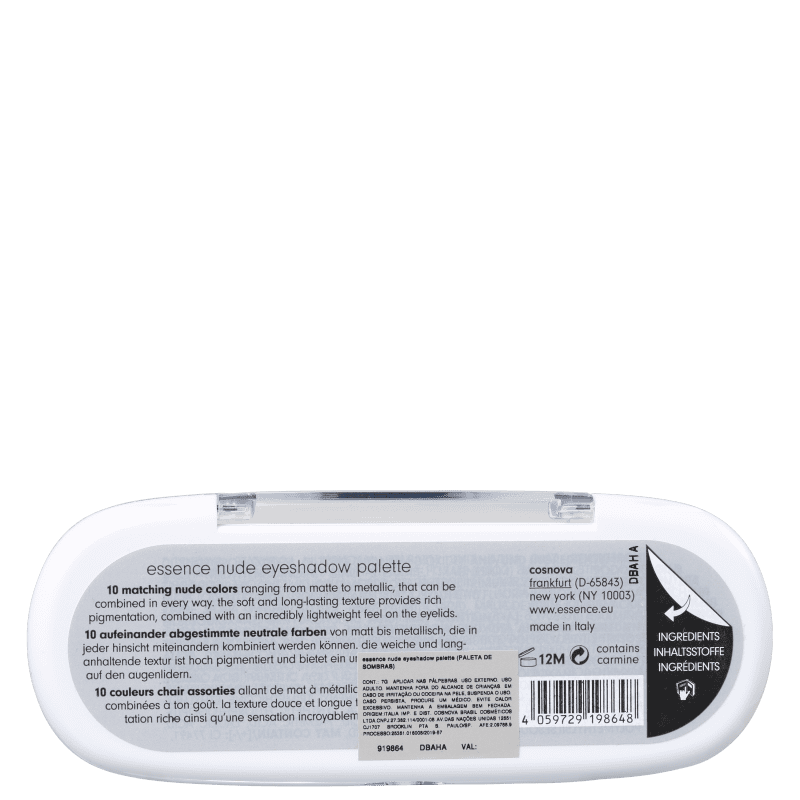 Essence Nude - Paleta de Sombras 7g