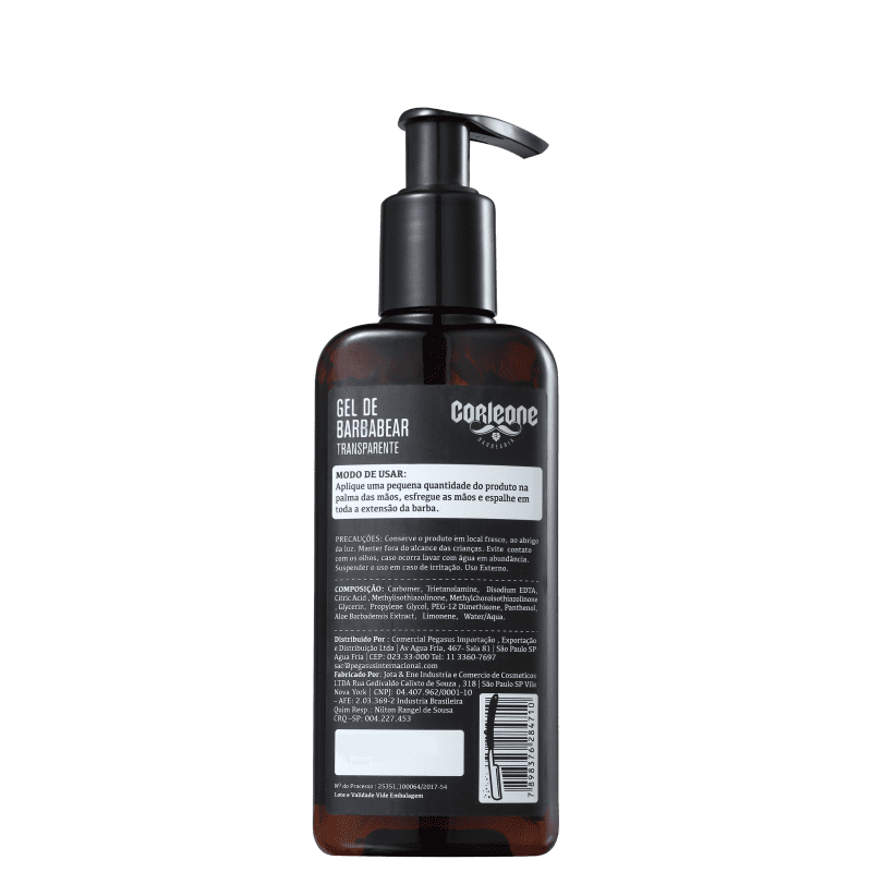 Corleone Transparente - Gel de Barbear 120g