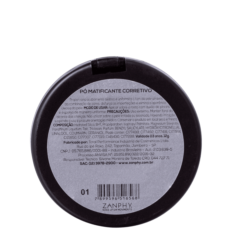 Zanphy Special Line Matificante - Pó Compacto 12g