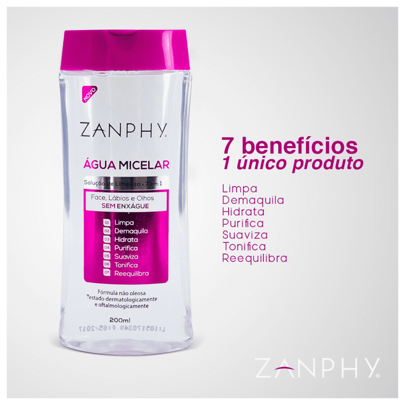 Zanphy Micelar - Água Demaquilante 200ml