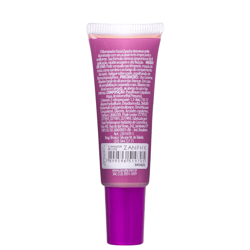 Zanphy Mousse 01 Bronze - Iluminador Cintilante 10g