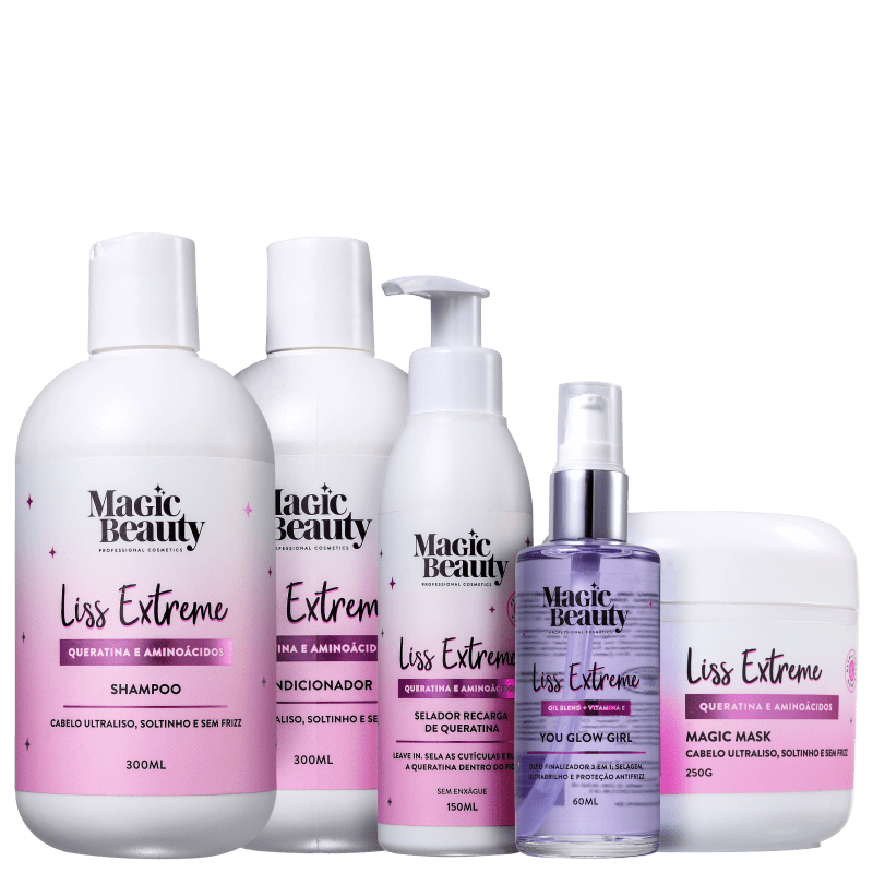 Kit Magic Beauty Liss Extreme Full (5 Produtos)