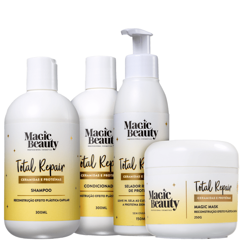 Kit Magic Beauty Total Repair Completo (4 Produtos)