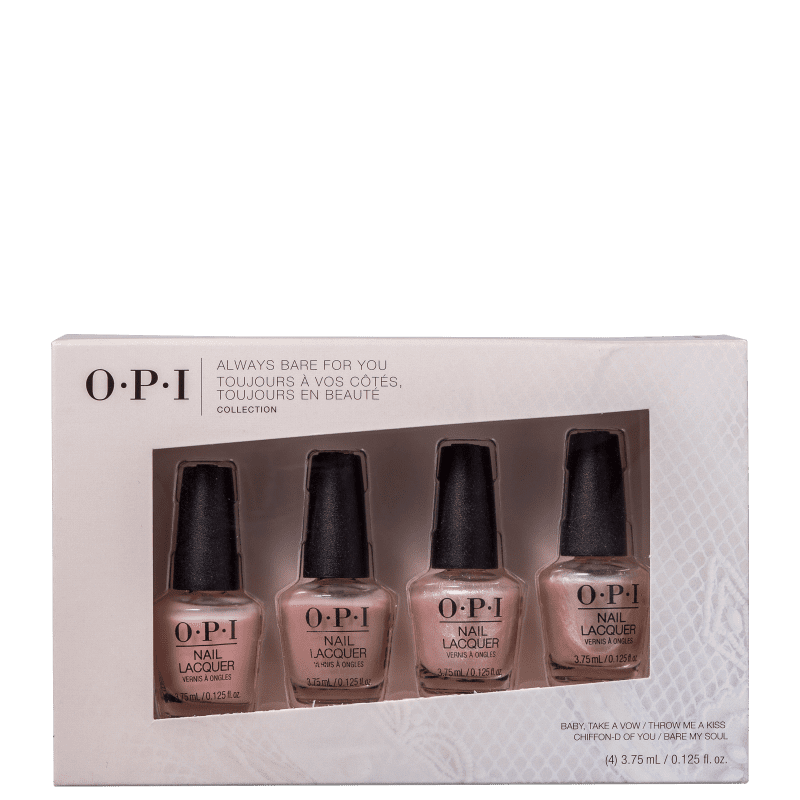 OPI Kit Always Bare For You Mini (4 Unidades)