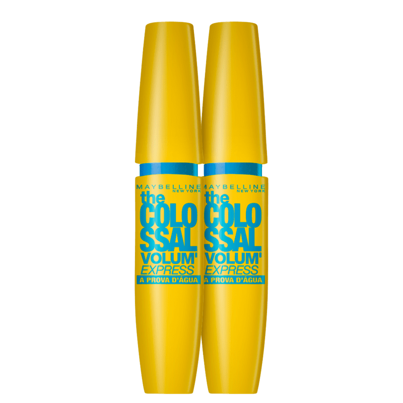 Kit Maybelline The Colossal Volum'Express Waterproof Double - Máscaras para Cílios 2x9,2ml