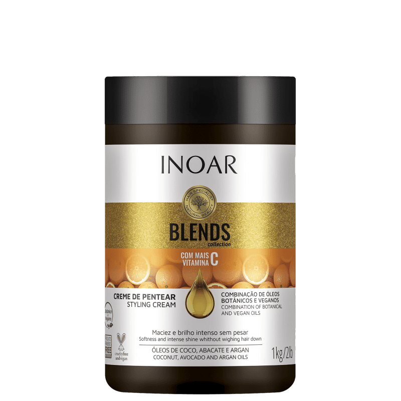 Inoar Coleção Blends - Creme de Pentear 1kg Menor preço em Inoar Coleção Blends - Creme de Pentear 1kg