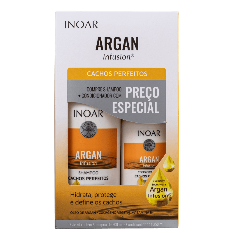 Kit Inoar Argan Infusion Cachos Perfeitos (2 Produtos)