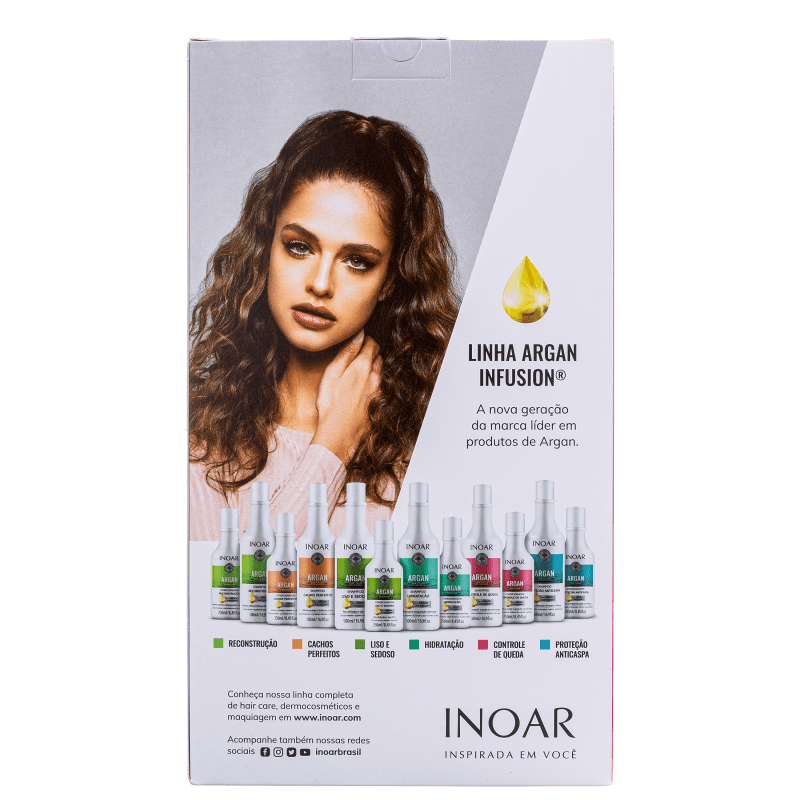 Kit Inoar Argan Infusion Controle de Queda (2 Produtos)