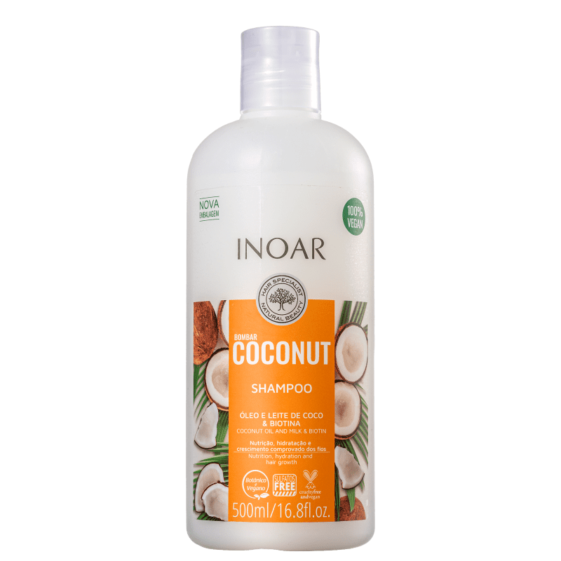 Inoar Bombar Coconut - Shampoo 500ml Menor preço em Inoar Bombar Coconut - Shampoo 500ml