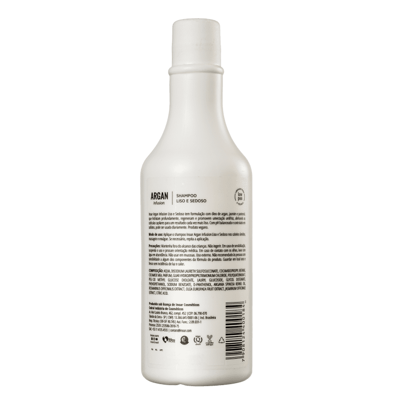 Inoar Argan Infusion Liso e Sedoso - Shampoo 500ml
