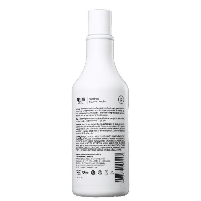 Inoar Argan Infusion Reconstrução - Shampoo 500ml