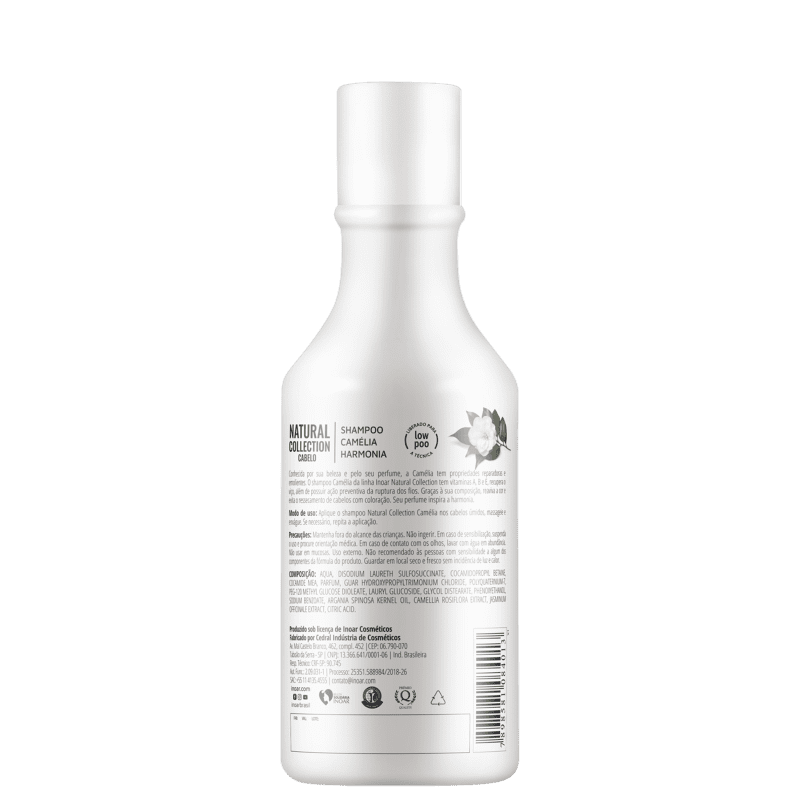 Shampoo Inoar Natural Collection Camélia