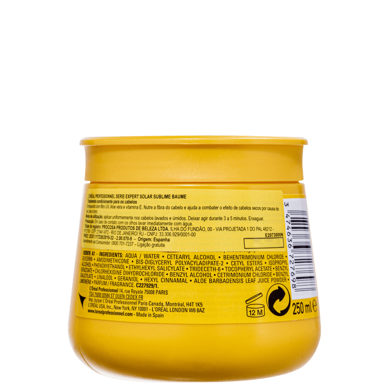 L'Oréal Professionnel Solar Sublime - Máscara Capilar 250ml