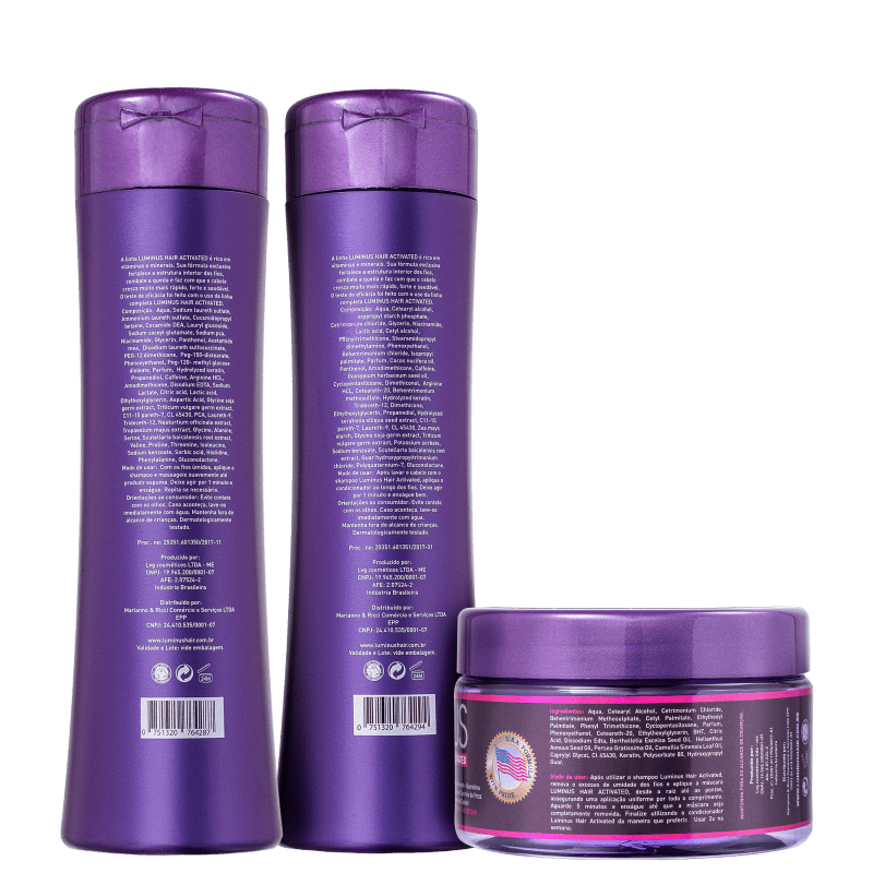 Kit Luminus Growth Trio Cabelo Normal a Oleoso (3 Produtos)
