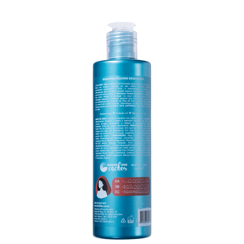 Nick & Vick Antifrizz Cachos Desejados - Shampoo 300ml