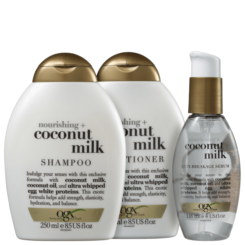 Kit OGX Coconut Milk Small Trio (3 Produtos)