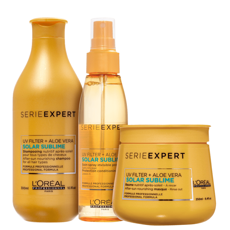 Loreal serie. Лореаль serie Expert Solar Sublime. Шампунь лореаль Соляр сублим. Солар шампунь от лореаль. Serie Expert Solar Sublime от l'Oreal Professionnel.