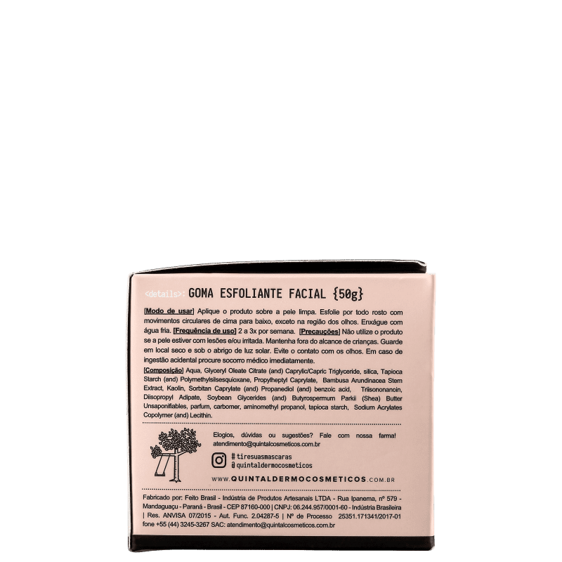 Quintal Rochás Goma - Esfoliante Facial 50g
