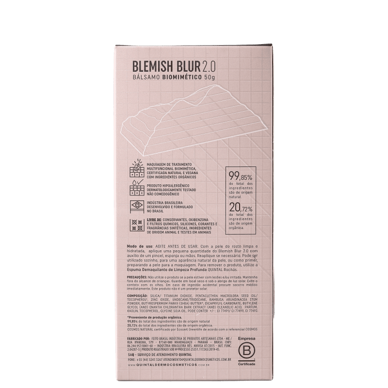 Quintal Blemish Blur Bálsamo Biomimético 7 L - BB Cream 50g
