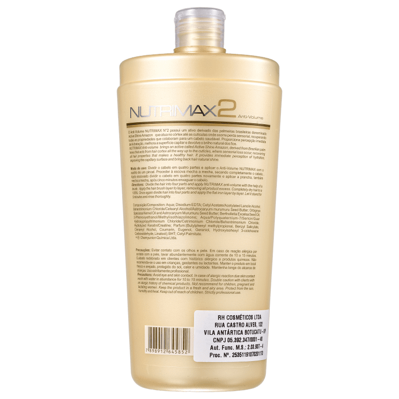 S’ollér Brasil Nutrimax N°2 Anti-Volume - Redutor de Volume 1000ml
