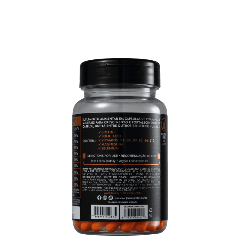 Truss Pharmacy+ Caps - Suplemento Alimentar (30 Cápsulas)