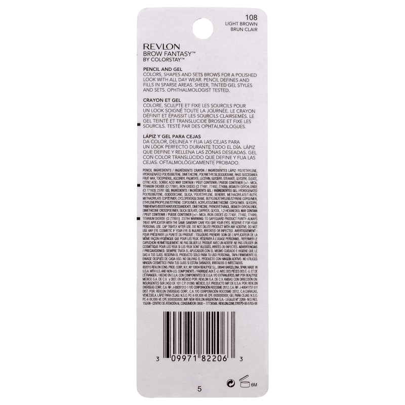 Revlon Brow Fantasy by ColorStay 108 Light Brown - Lápis para Sobrancelha 1,18ml