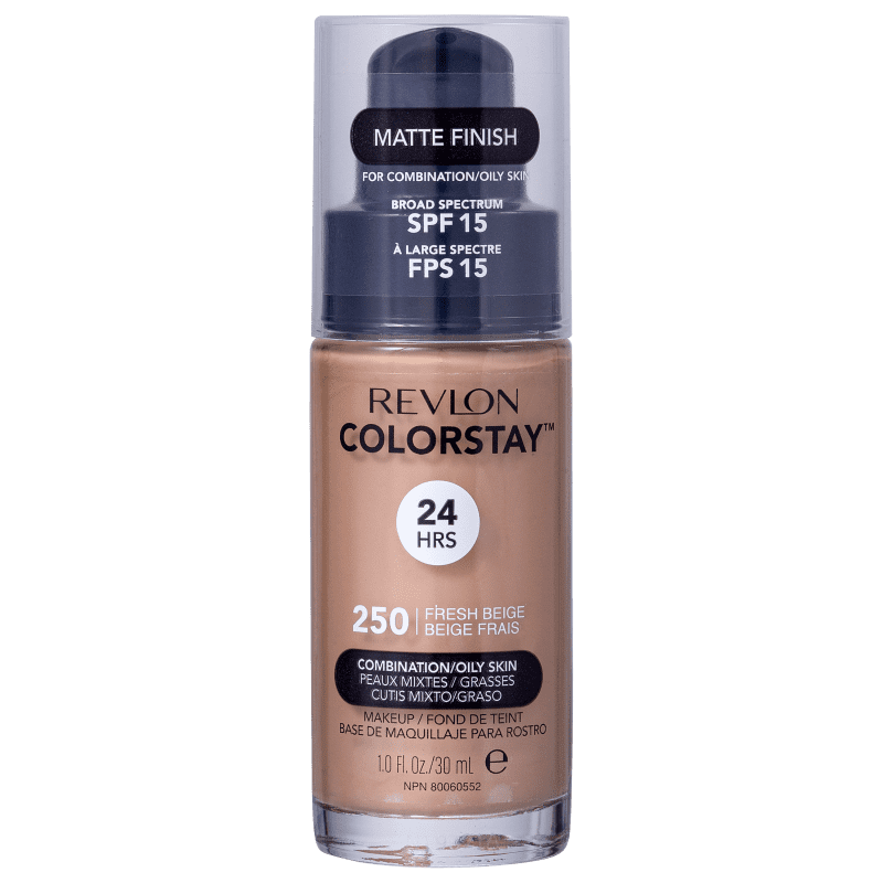 Revlon ColorStay 24 Horas Pele Mista à Oleosa FPS15 250 Fresh Beige - Base Líquida 30ml
