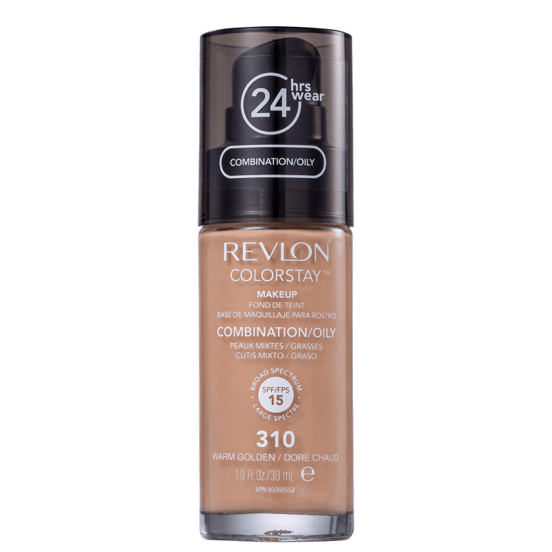 Revlon ColorStay 24 Horas Pele Mista à Oleosa FPS15 310 Warm Golden - Base Líquida 30ml