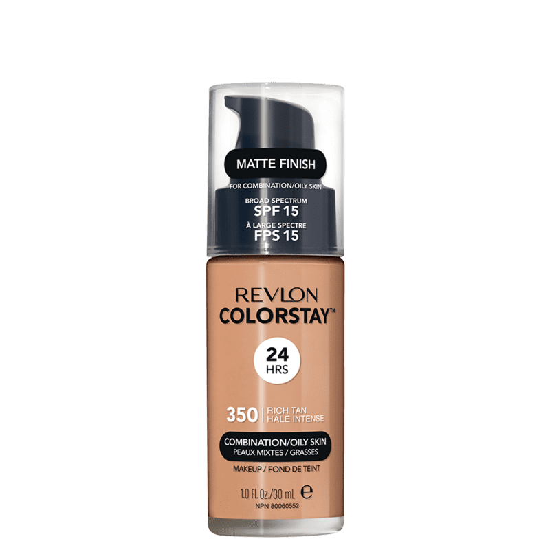 Revlon ColorStay 24 Horas Pele Mista à Oleosa FPS15 350 Rich Tan - Base Líquida 30ml