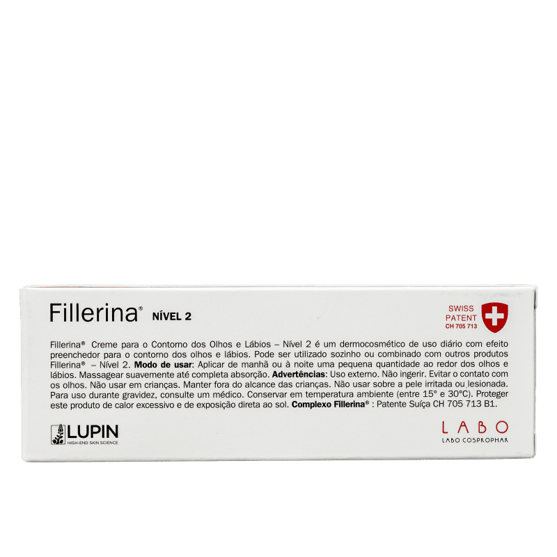 Fillerina Nível 2 Contorno dos Olhos e Lábios - Creme Anti-Idade 15ml