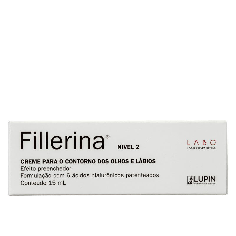 Fillerina Nível 2 Contorno dos Olhos e Lábios - Creme Anti-Idade 15ml