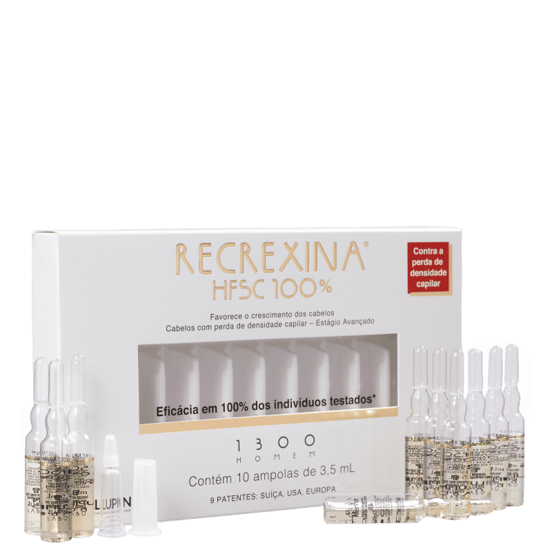 Recrexina HFSC 100% 1300 Homem - Ampolas Capilares 10x3,5ml