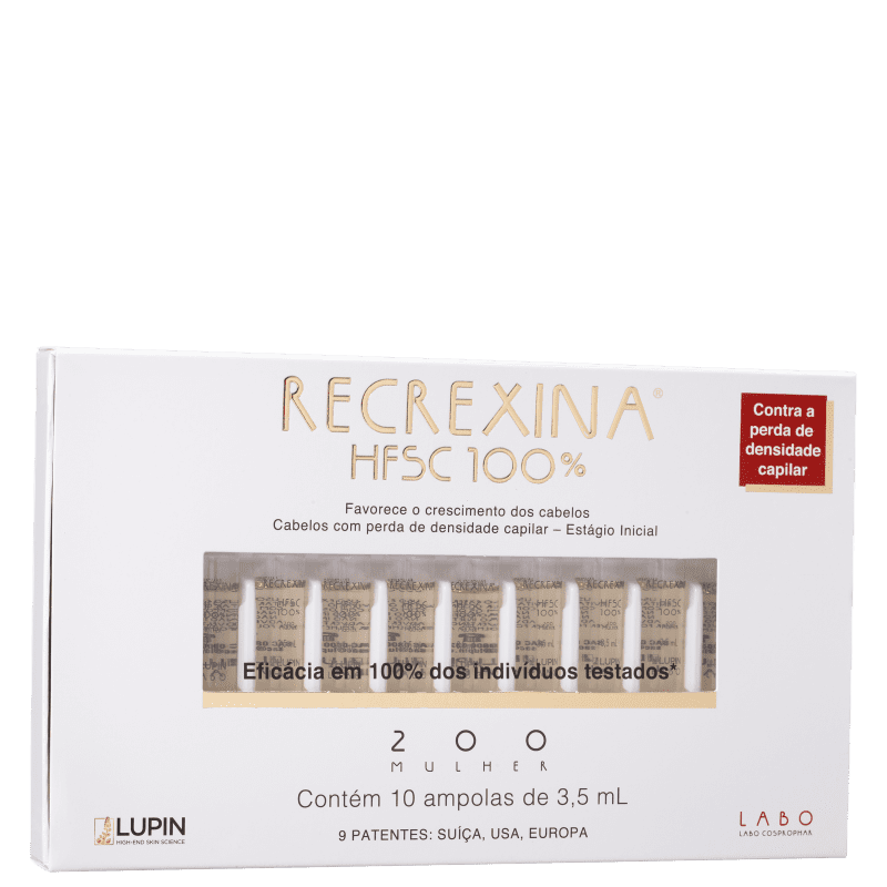 Recrexina HFSC 100% 200 Mulher - Ampolas Capilares 10x3,5ml