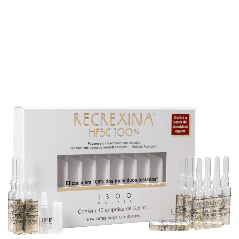 Recrexina HFSC 100% 1300 Mulher - Ampolas Capilares 10x3,5ml