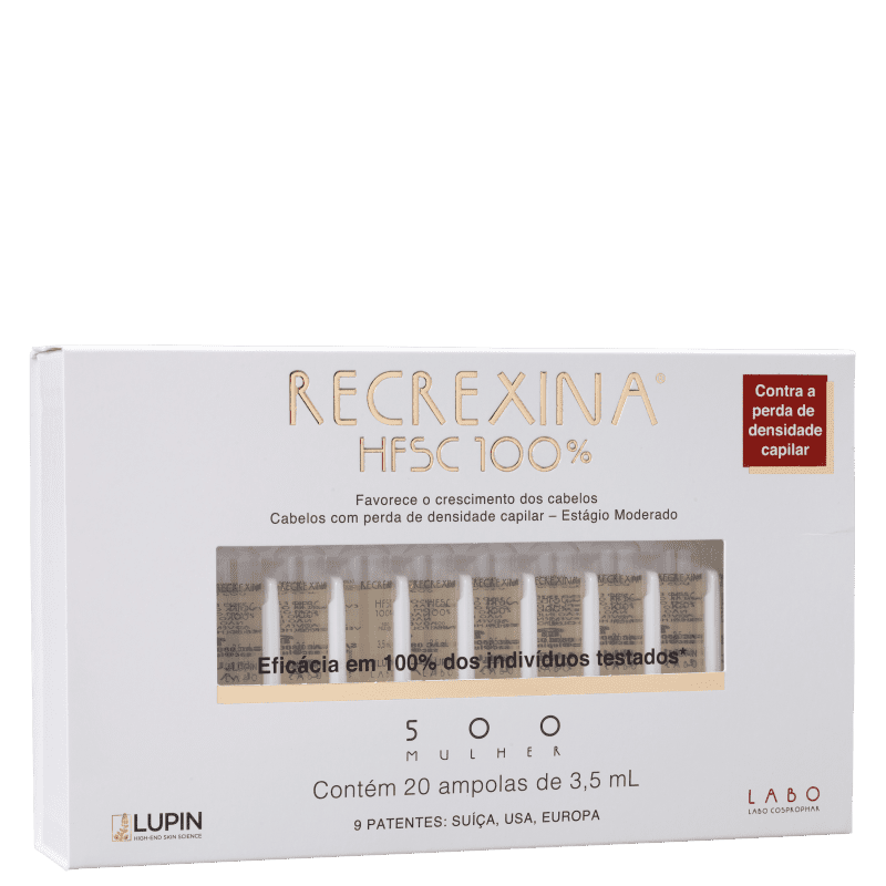 Recrexina HFSC 100% 500 Mulher - Ampolas Capilares 20x3,5ml