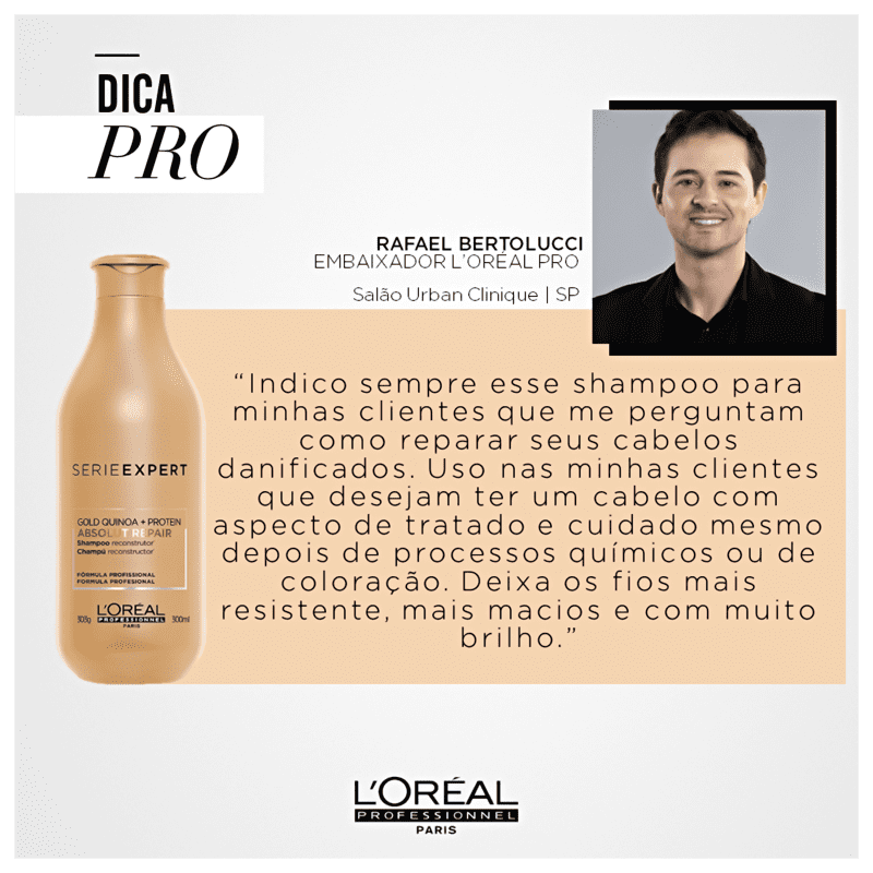 L'Oréal Professionnel Serie Expert Absolut Repair Gold Quinoa + Protein - Shampoo 300ml