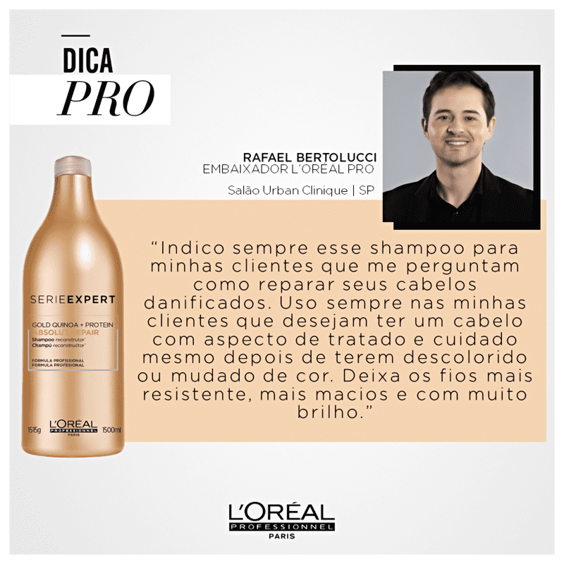 L'Oréal Professionnel Serie Expert Absolut Repair Gold Quinoa + Protein - Shampoo 1500ml