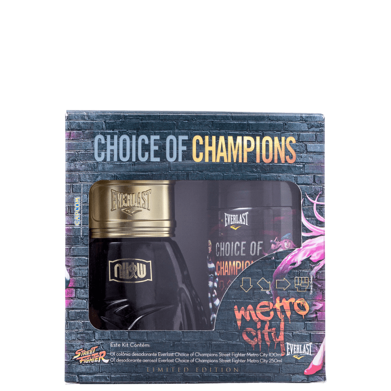 Kit Everlast Choice Of Champions Street Fighter Brasil (Perfume