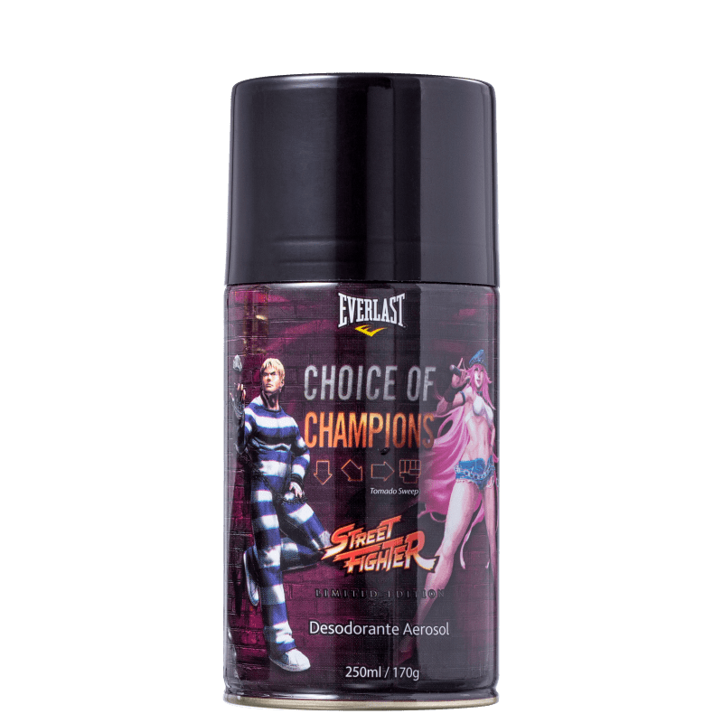 Kit Everlast Choice Of Champions Street Fighter Brasil (Perfume 100 ml +  Desodorante 250 ml)
