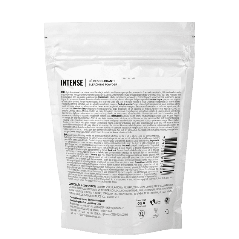 Inoar Intense Violeta - Pó Descolorante 300g