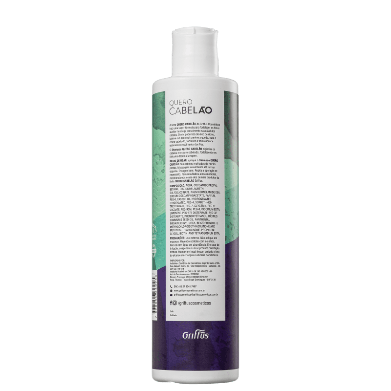 Griffus Quero Cabelão - Shampoo 400ml