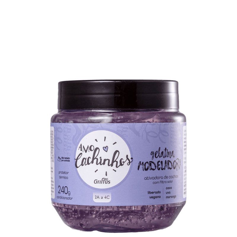 Griffus Amo Cachinhos - Gelatina Ativadora de Cachos 240g Menor preço em Griffus Amo Cachinhos - Gelatina Ativadora de Cachos 240g