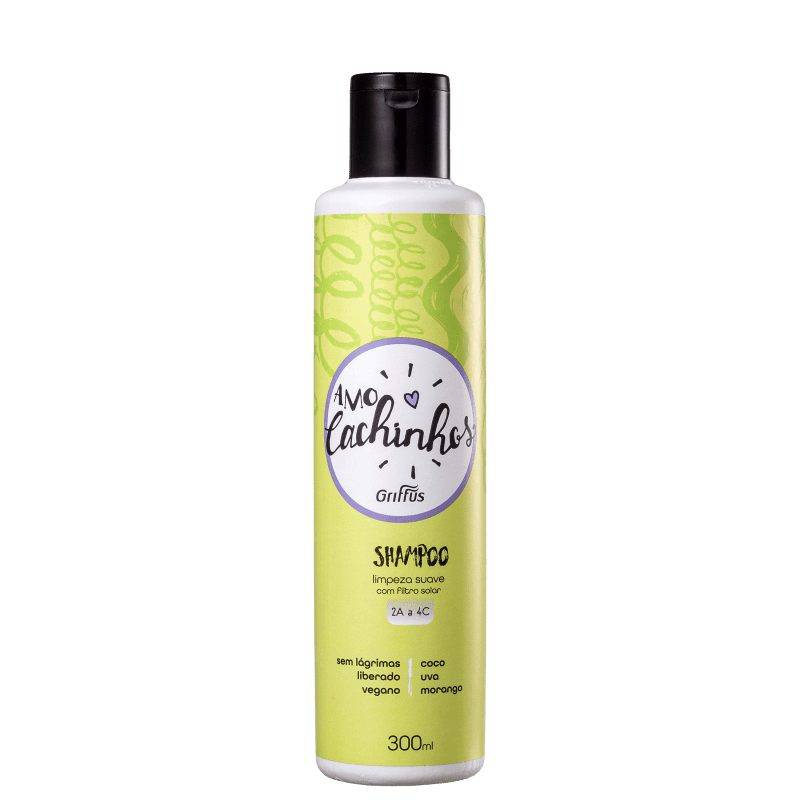 Griffus Amo Cachinhos - Shampoo 300ml Menor preço em Griffus Amo Cachinhos - Shampoo 300ml